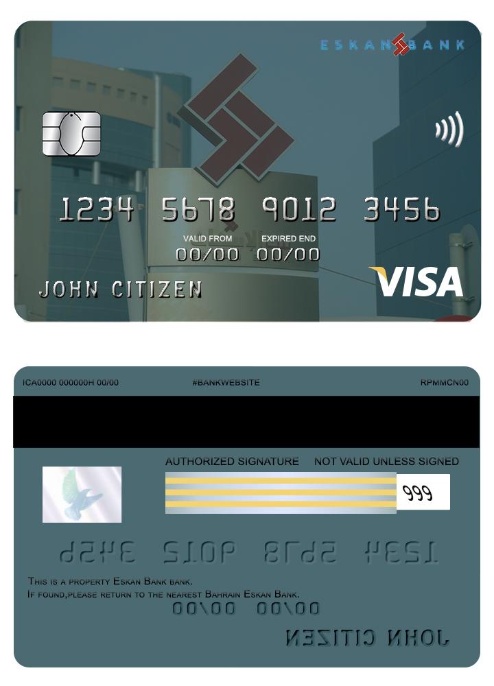 Bahrain Eskan bank visa card